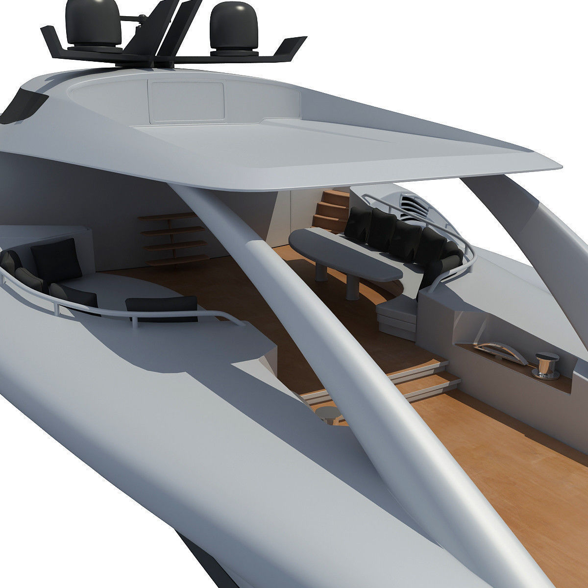Collection of 4 Luxury Yachts  3D model_44