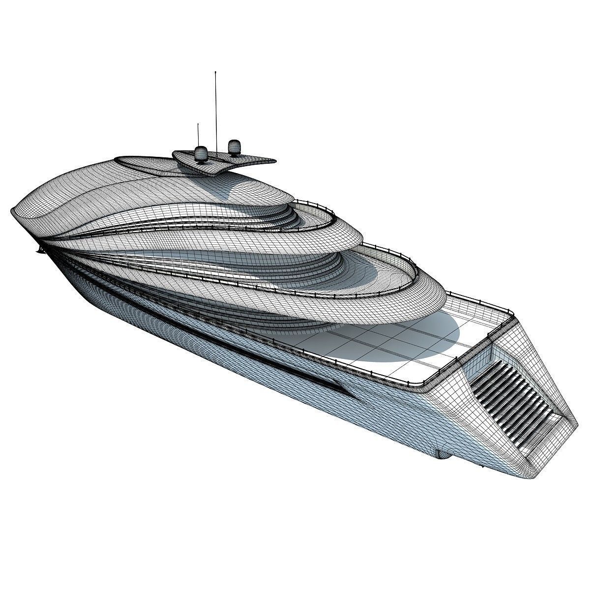 Collection of 4 Luxury Yachts  3D model_56