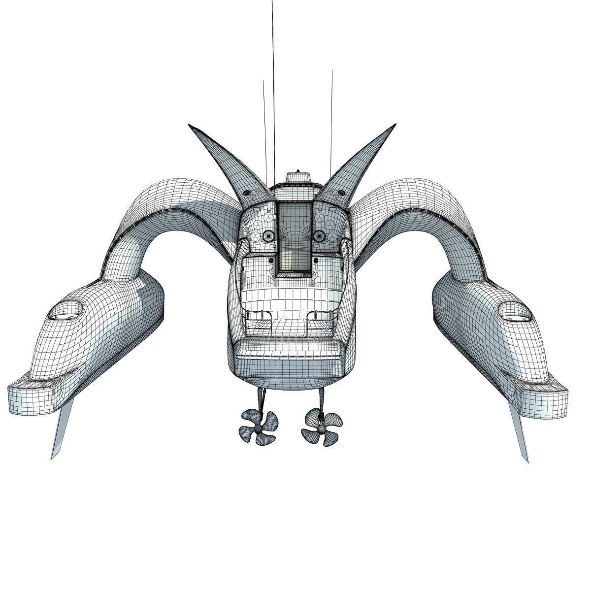 Collection of 4 Luxury Yachts  3D model_40