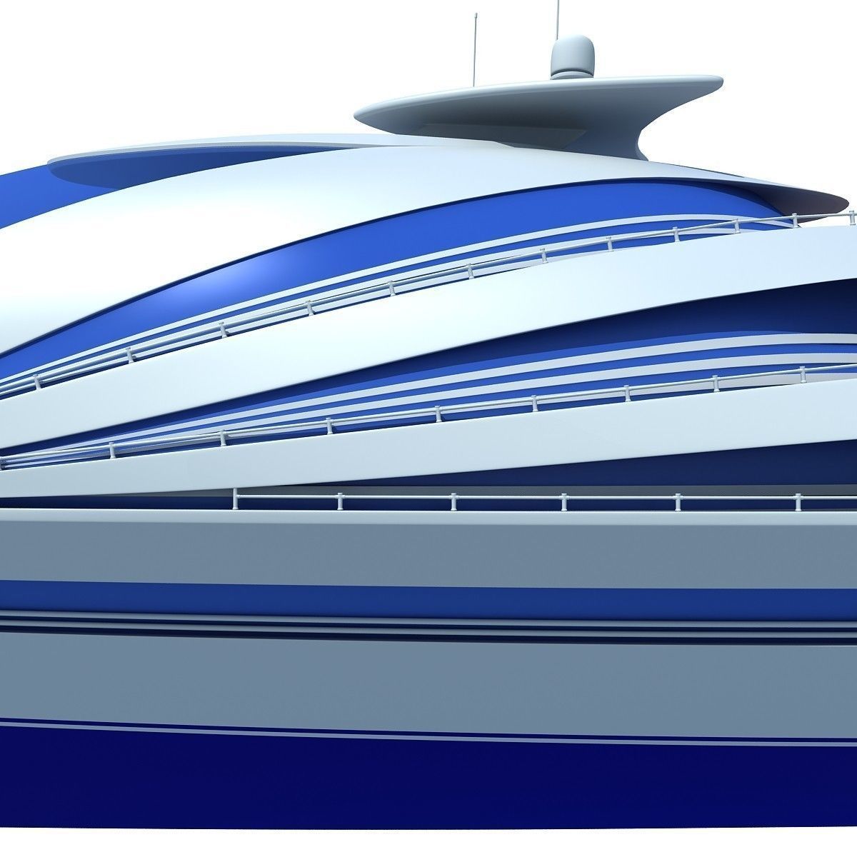 Collection of 4 Luxury Yachts  3D model_39