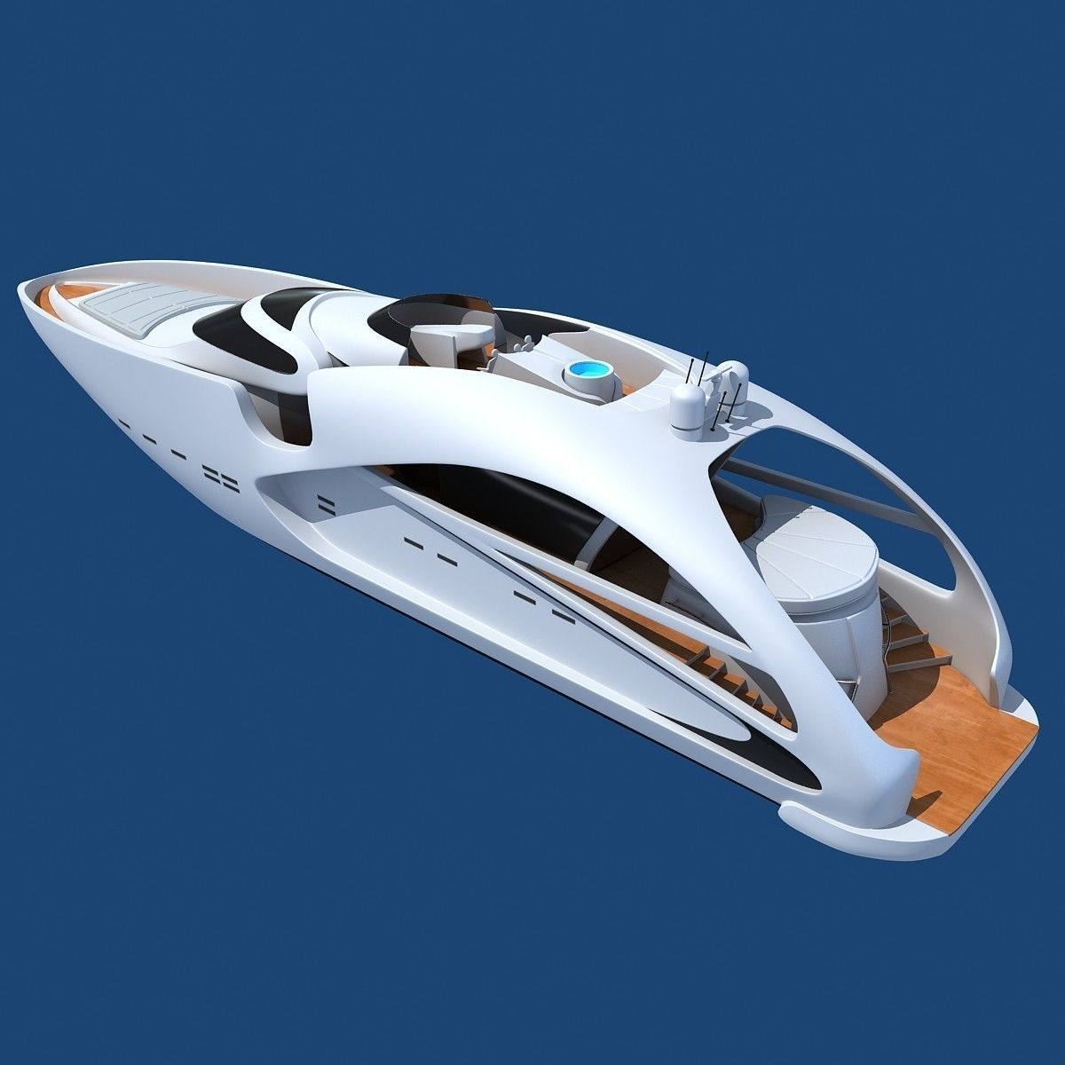 Collection of 4 Luxury Yachts  3D model_14