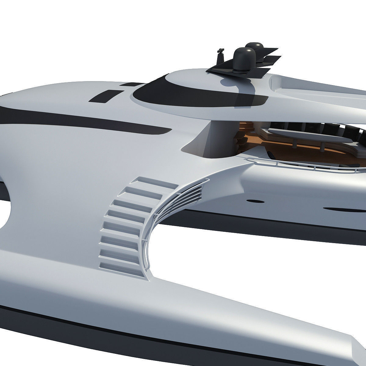 Collection of 4 Luxury Yachts  3D model_10