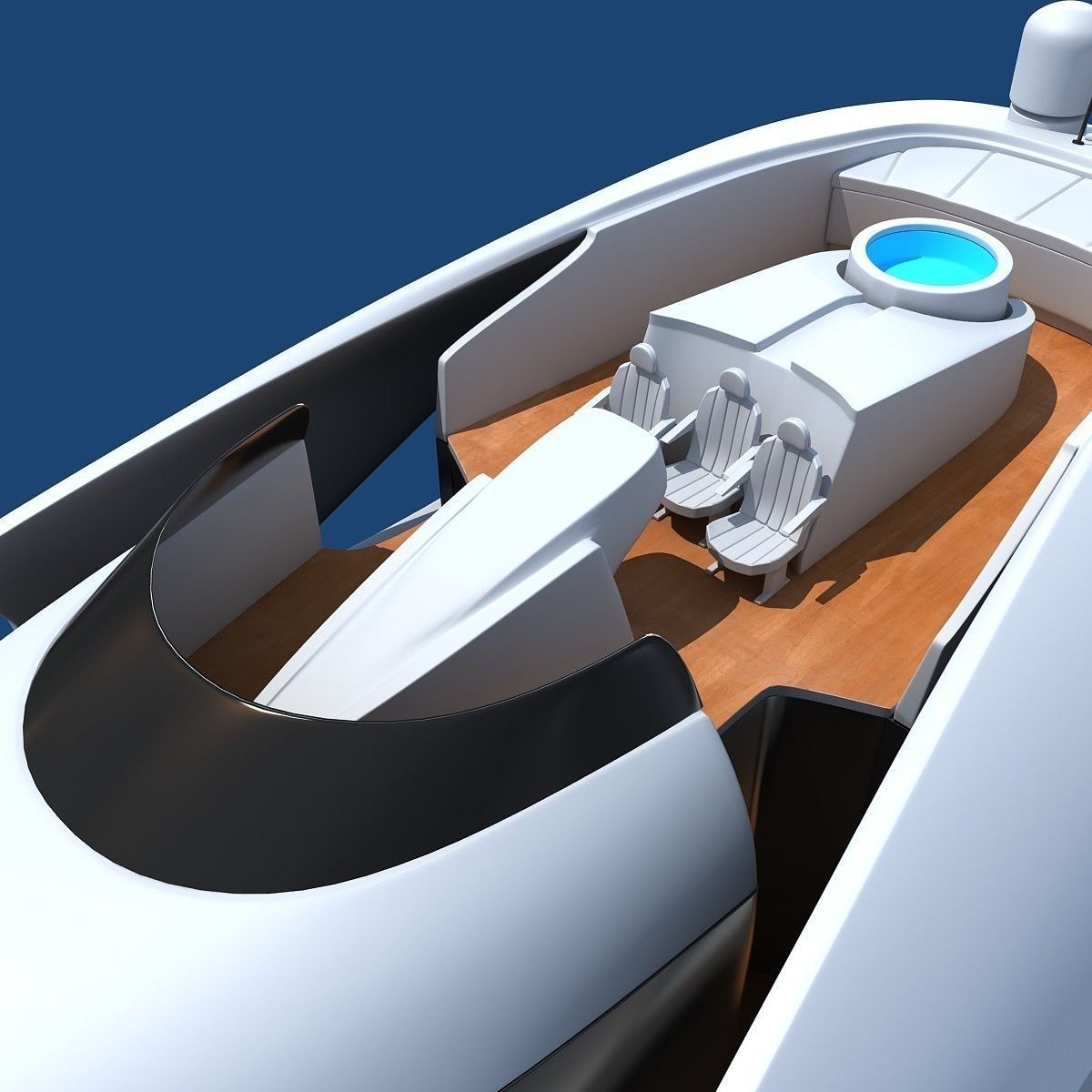 Collection of 4 Luxury Yachts  3D model_43
