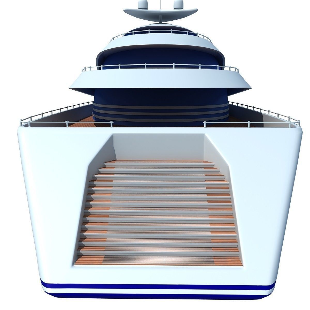 Collection of 4 Luxury Yachts  3D model_29