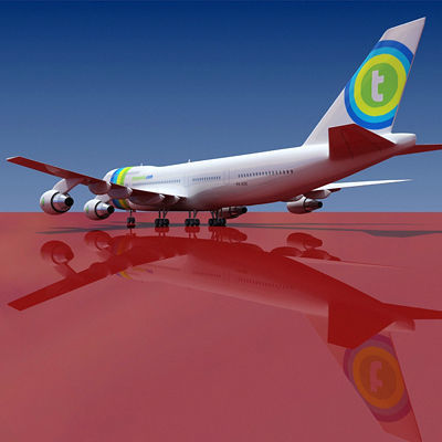 Transavia Airline 3D model_2