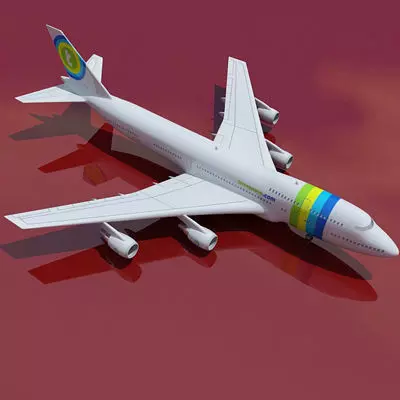 Transavia Airline 3D model_0
