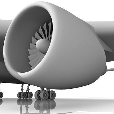 Transavia Airline 3D model_9