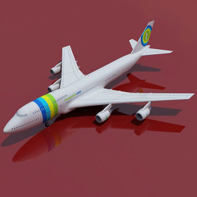 Transavia Airline 3D model_1