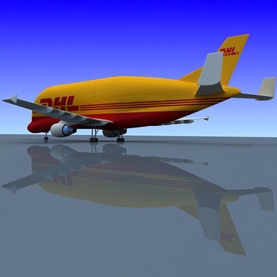 DHL Large Airbus  3D model_2