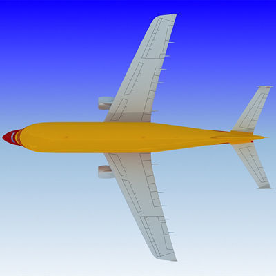 DHL Large Airbus  3D model_6