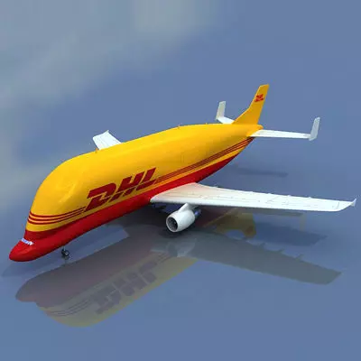 DHL Large Airbus  3D model_0