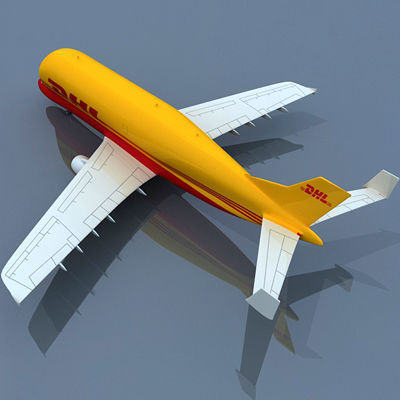 DHL Large Airbus  3D model_1