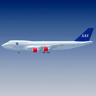 Scandinavian Airlines SAS Boeing 3D model