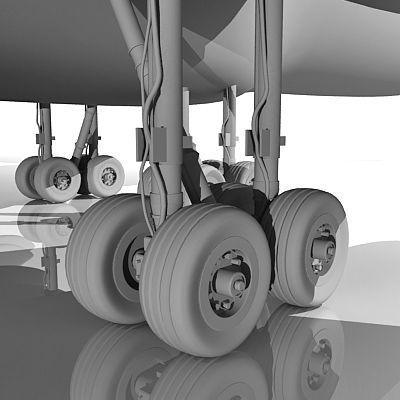 Spirit Airlines Boeing 3D model_10