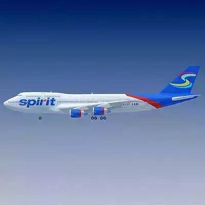 Spirit Airlines Boeing 3D model