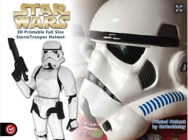Full Scale Stormtrooper Helmet wearable 3D print model_0