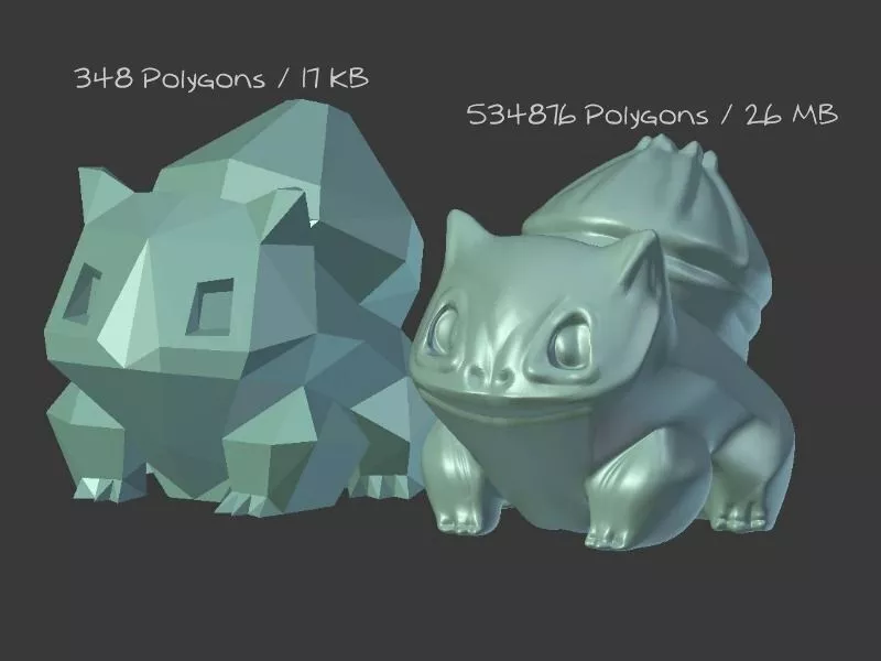 Bulbasaur Deluxe 26MB Free 3D print model