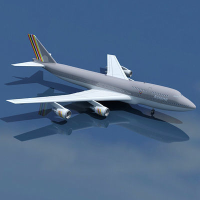 Boeing 747 Asiana 3D model