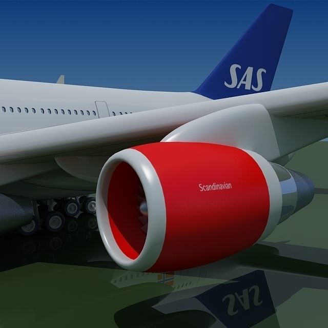 Scandinavian Airlines SAS 3D model_5