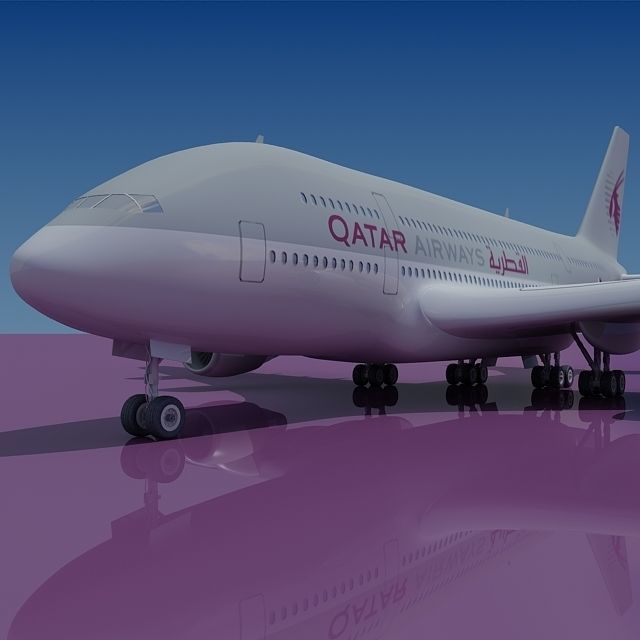 Qatar Airways Model 3D model_5