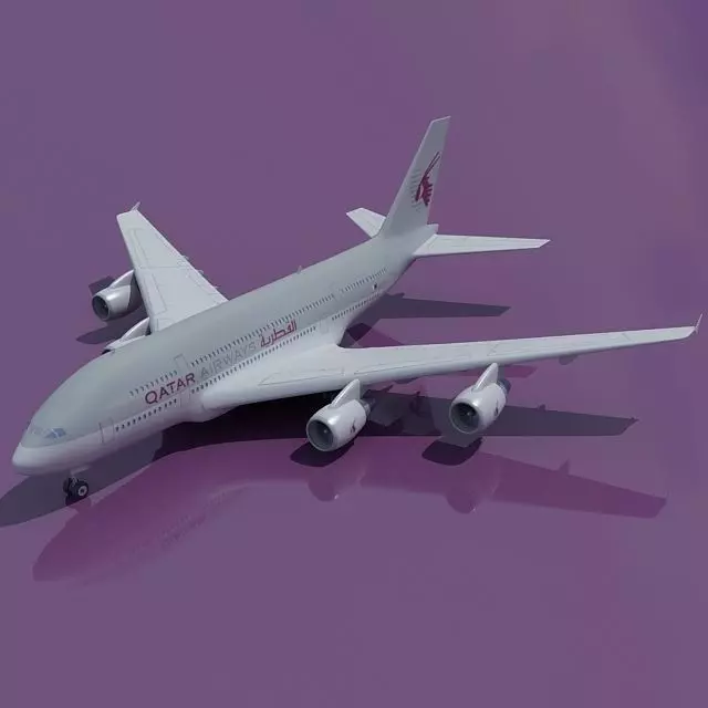 Qatar Airways Model 3D model_0