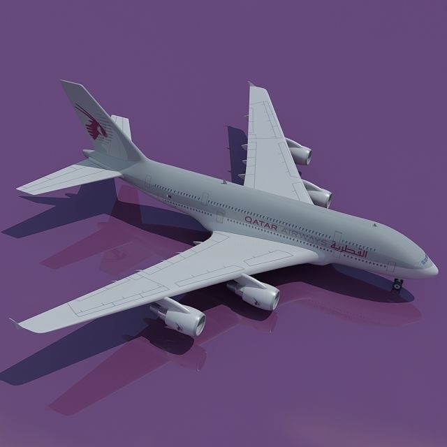 Qatar Airways Model 3D model_3