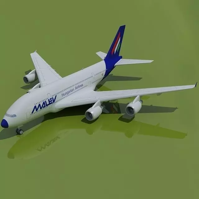 Hungaria Airlines Airbus 3D model_0