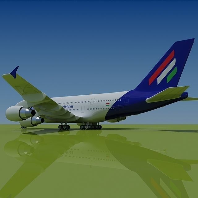 Hungaria Airlines Airbus 3D model_2
