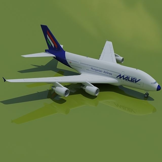 Hungaria Airlines Airbus 3D model_3