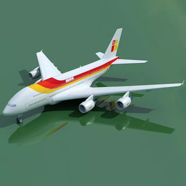Airbus A380 Iberia 3D model