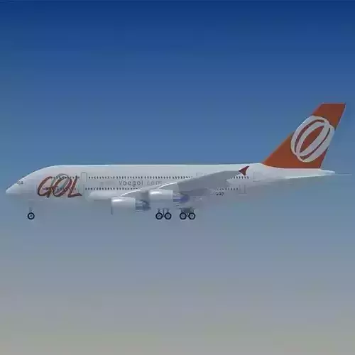 Gol Airlines Airbus A380 3D model