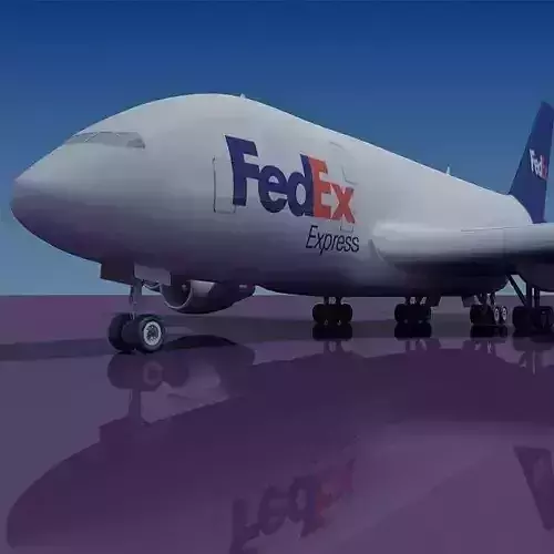 FedEx 3D Model Airbus A380 3D model