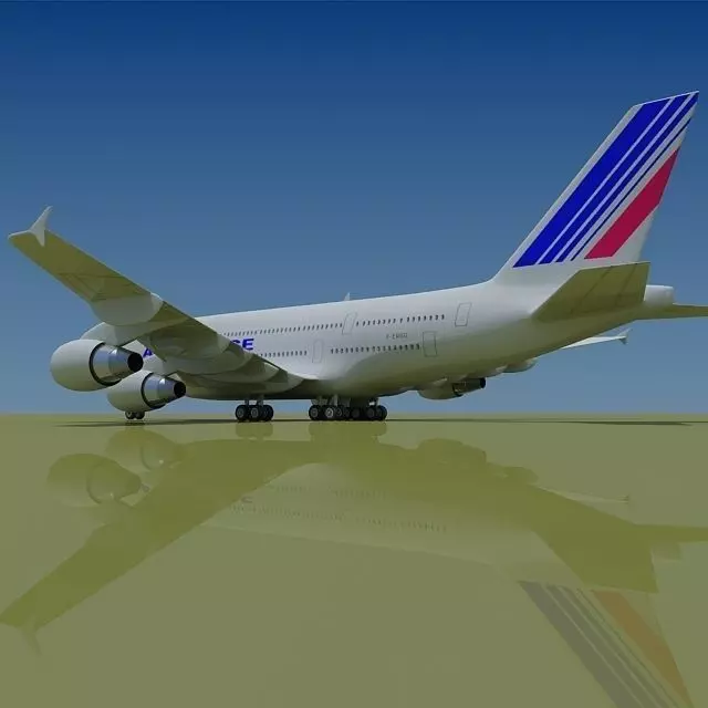 Air France 3D Model Airbus A380 3D model_0