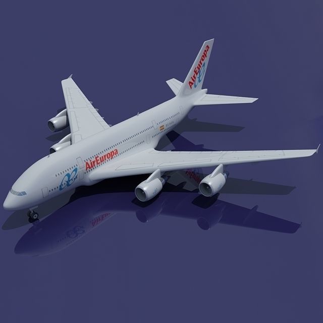 Air Europa Model Airbus A380 3D model_5