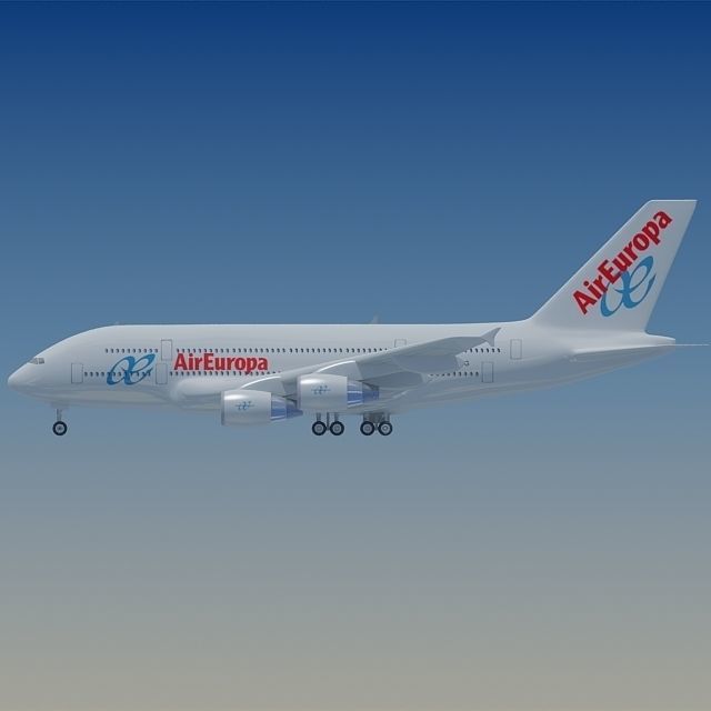 Air Europa Model Airbus A380 3D model_1
