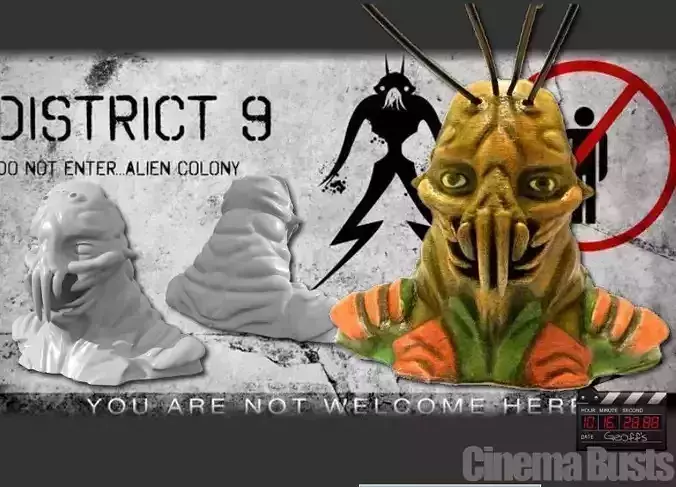 District 9 Prawn Bust Free 3D print model