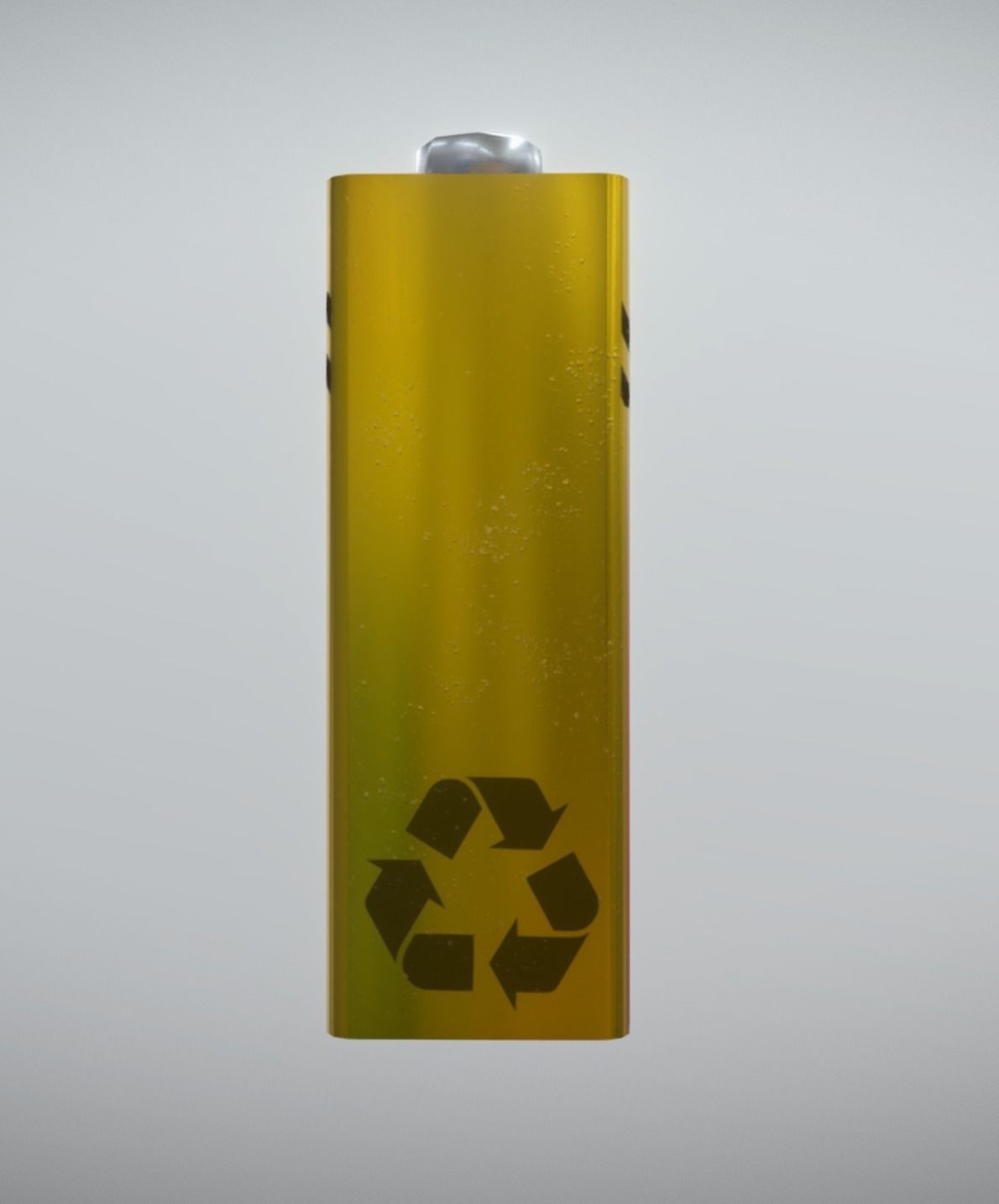 9V Battery low poly game ready Low-poly 3D model_7