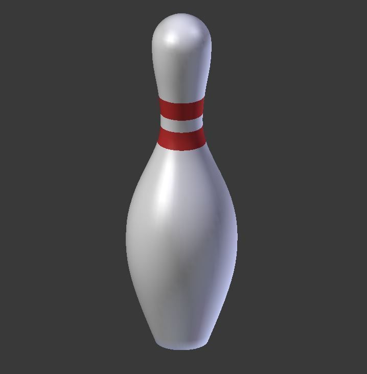 Dual Extrusion Bowling Pin Free 3D print model_1