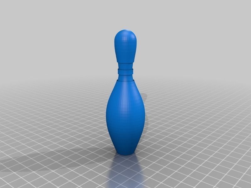 Dual Extrusion Bowling Pin Free 3D print model_8