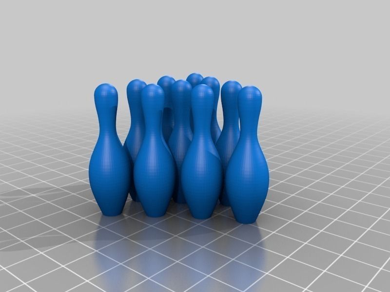Dual Extrusion Bowling Pin Free 3D print model_6