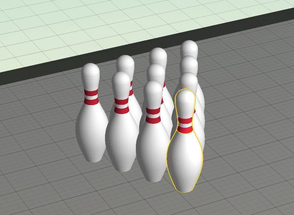 Dual Extrusion Bowling Pin Free 3D print model_2