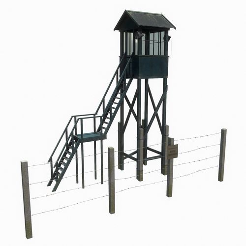 Soviet tower Low-poly 3D model