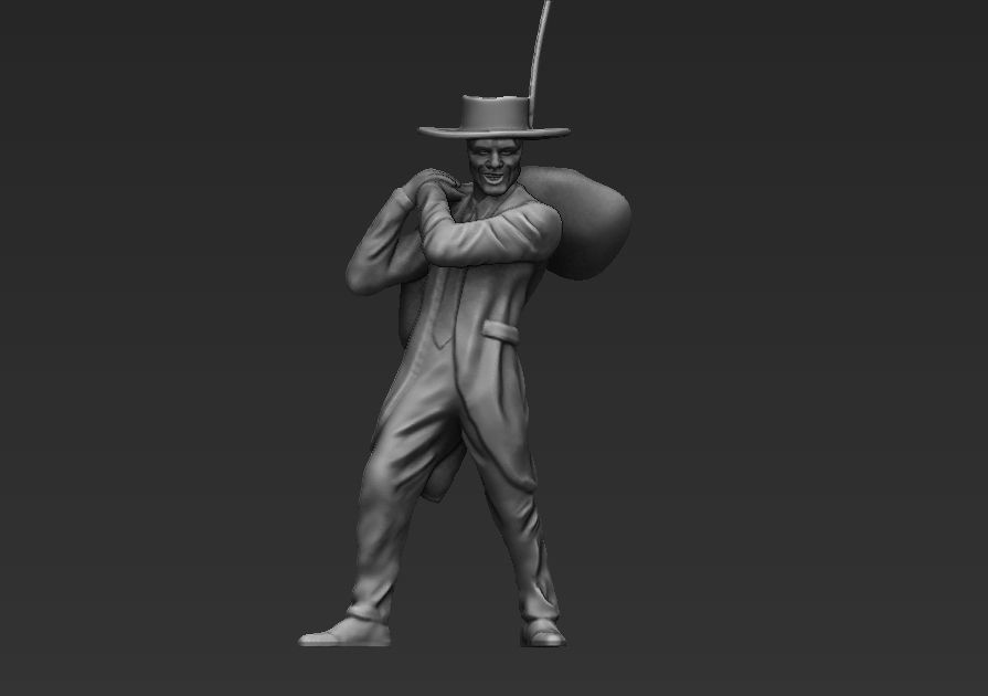 The Mask 3D printable Jim Carrey 3D print model_14