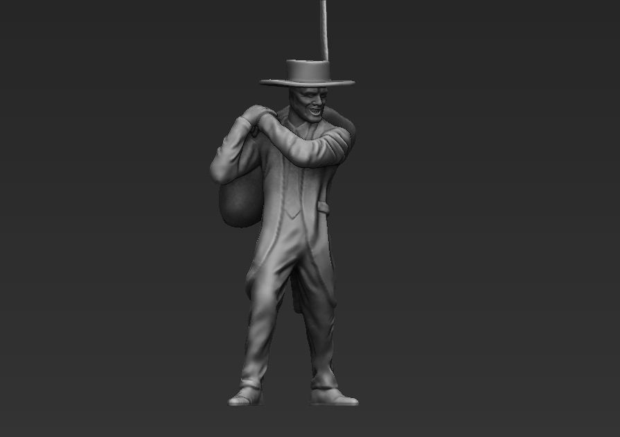 The Mask 3D printable Jim Carrey 3D print model_12