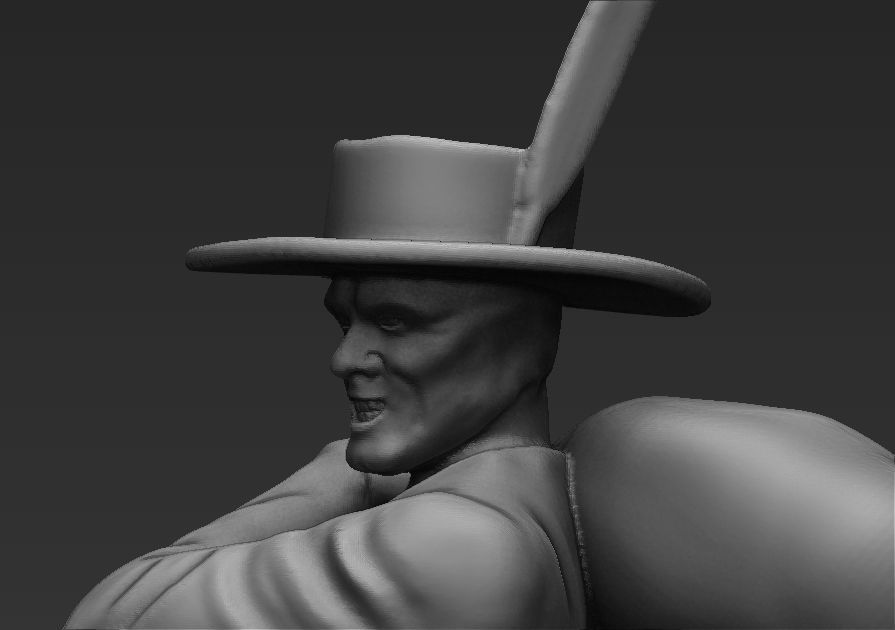 The Mask 3D printable Jim Carrey 3D print model_20