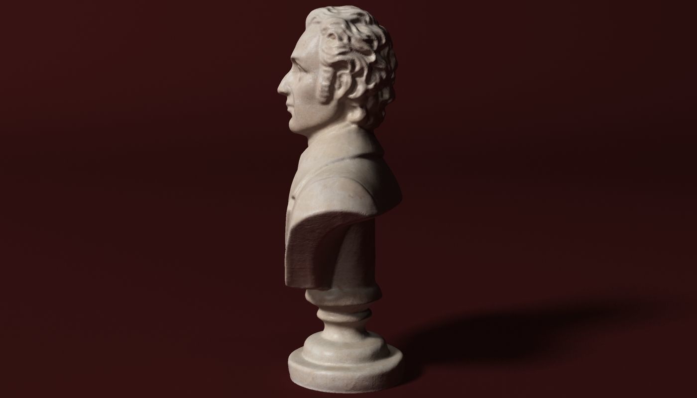 Chopin Bust 3D model_1