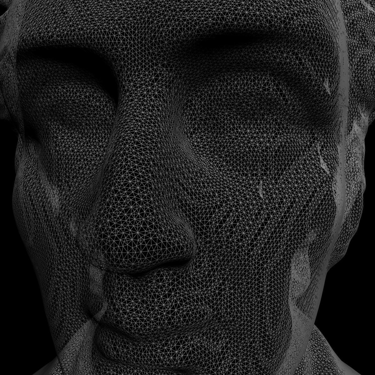 Chopin Bust 3D model_4