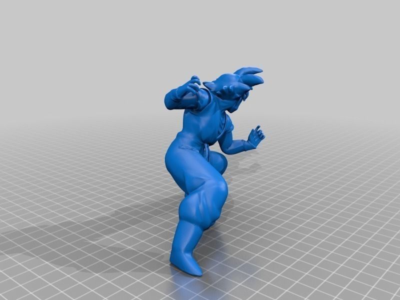 Goku Sculpt Free 3D print model_1