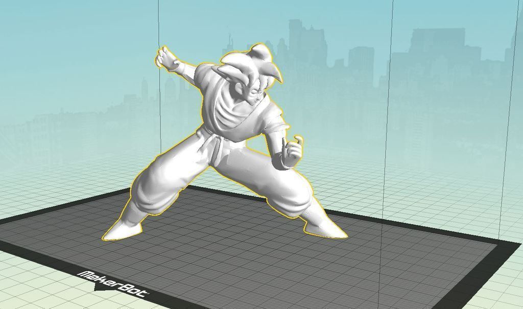 Goku Sculpt Free 3D print model_3