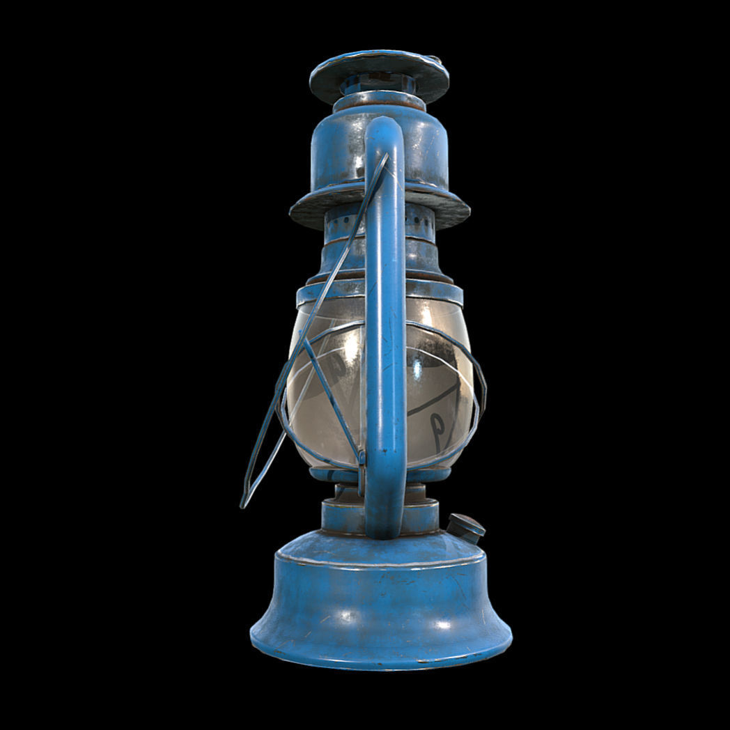 Hurricane Lantern - Storm Lamp Low-poly 3D model_2